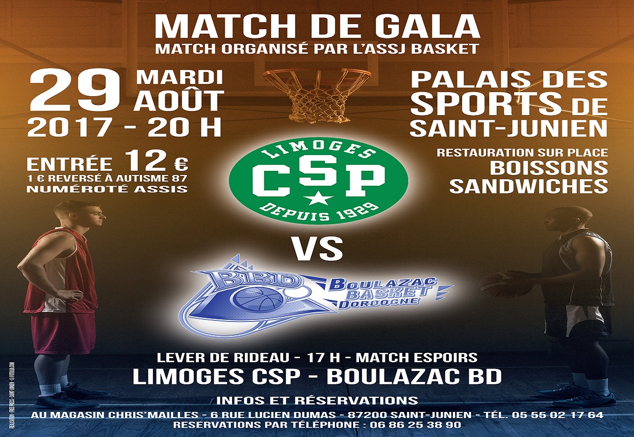 Affiche Limoges basket - Palais des Sports